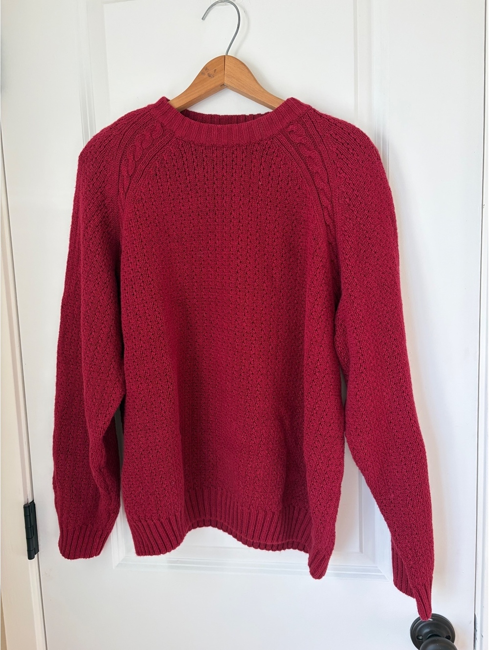 Vintage cotton blend knit sweater